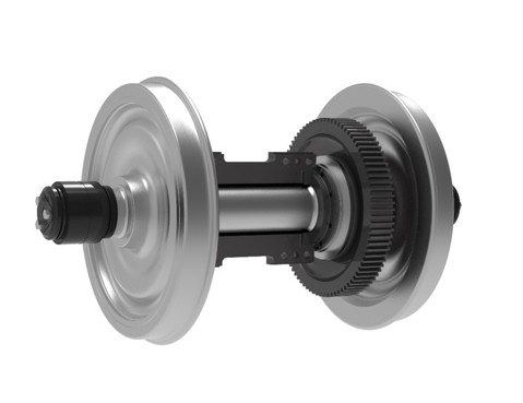 Conjunto de ruedas de ferrocarril con potencia U20 Conjunto de ruedas de locomotora de ferrocarril Loco Wheel Axle Assembly