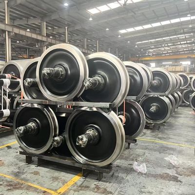 Conjunto de ruedas de ferrocarril de 1000 mm para vagones de carga de 22.9T