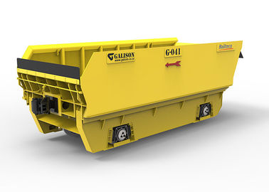 Carro amarillo del cargo del carril, coche de carril de la explotación minera del ³ de los 20m para el mineral de la mina que lleva