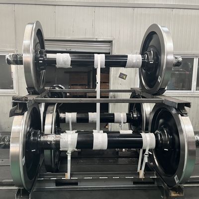 Conjunto de ruedas de ferrocarril de 1000 mm para vagones de carga de 22.9T