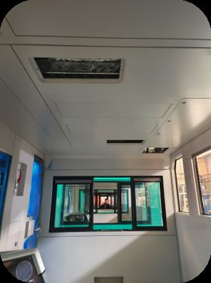 Sala de control eficiente para el maquinista de maniobras