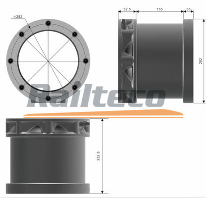 Caja de Eje de Bogie Ferroviario Y32MS